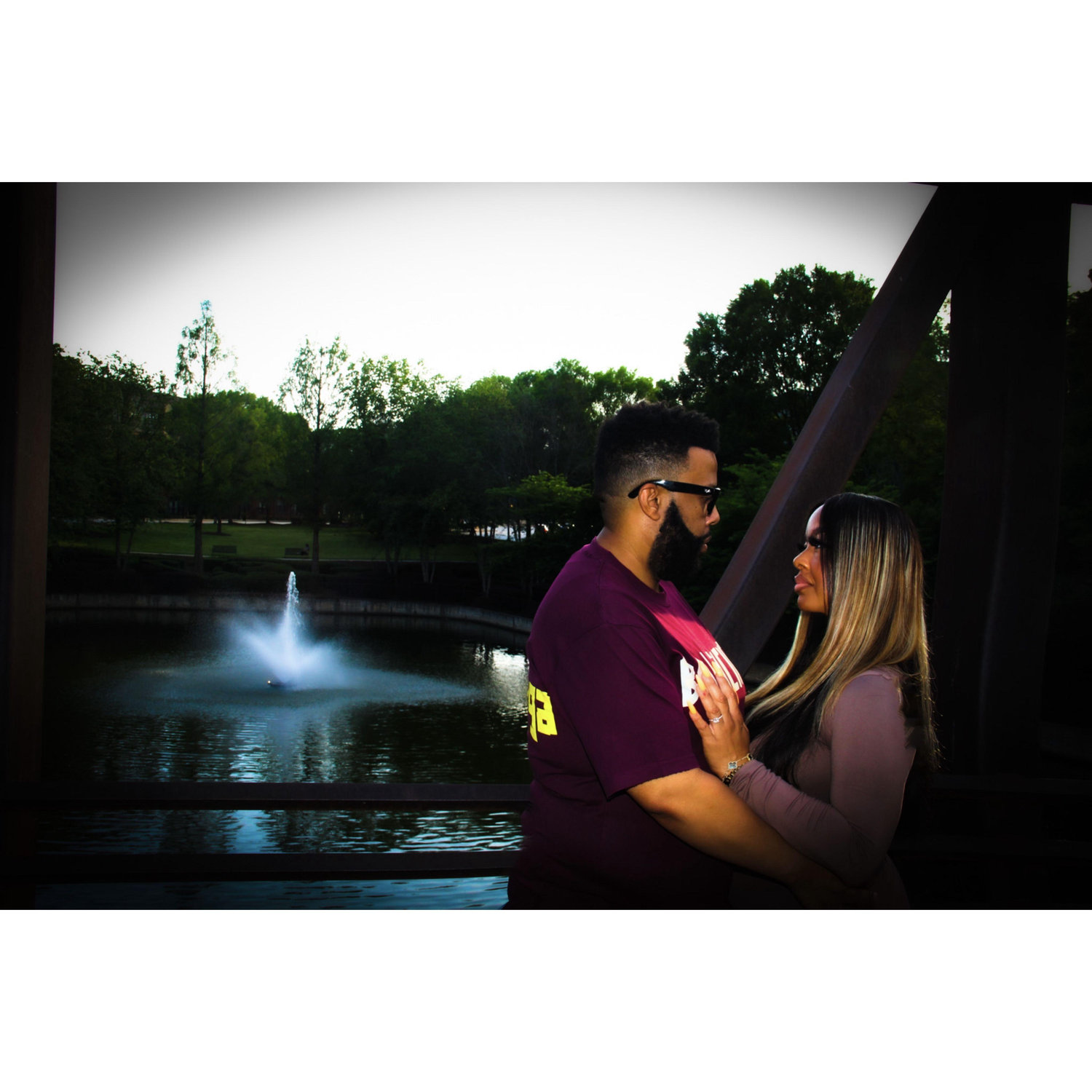 Candid moment for our "Save the Date"!