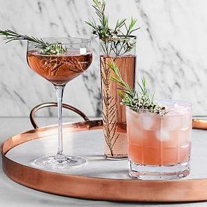 Library Hand-Cut Double Old-Fashioned Glass, Set of 6 - Clear