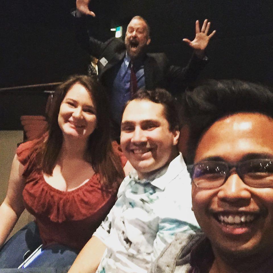 Theatre with Kelsey, and a surprise photo bomb from Jeff!!
