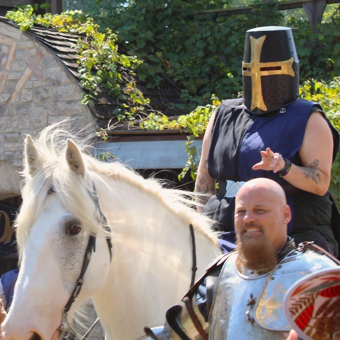 Cas planned a surprise for the engagement.... literally riding in on a white horse