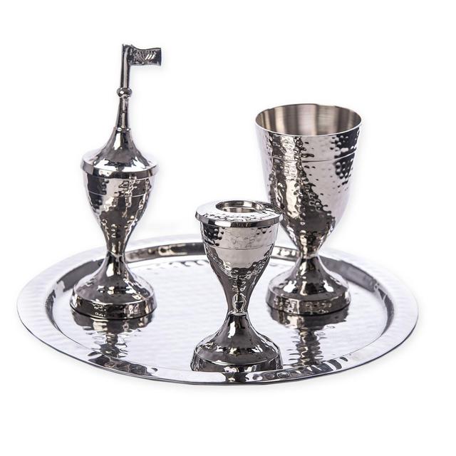 Stainless Steel 4-Piece Havdalah Set