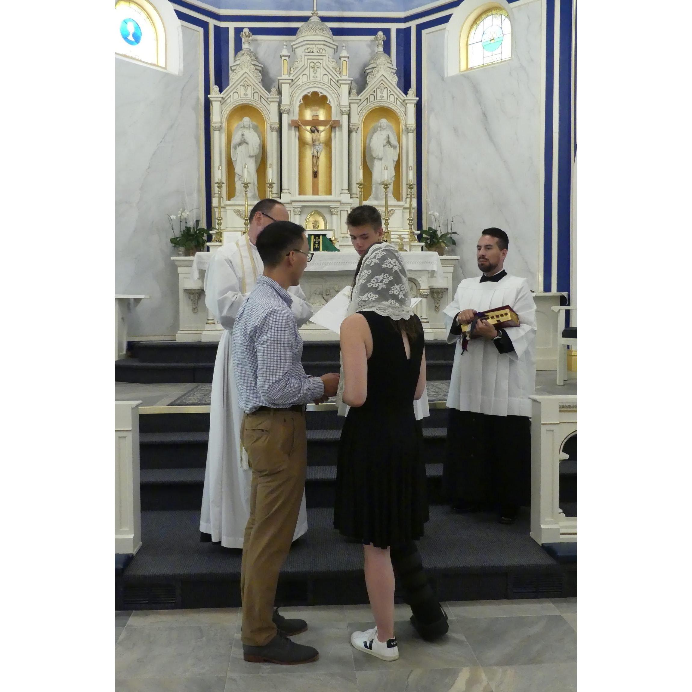Our betrothment at Sacred Heart of Mary