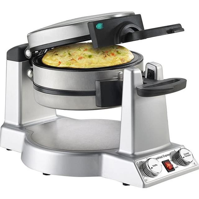 Cuisinart WAF-B50 Breakfast Express Omelet Maker Waffle Iron, Stainless Steel