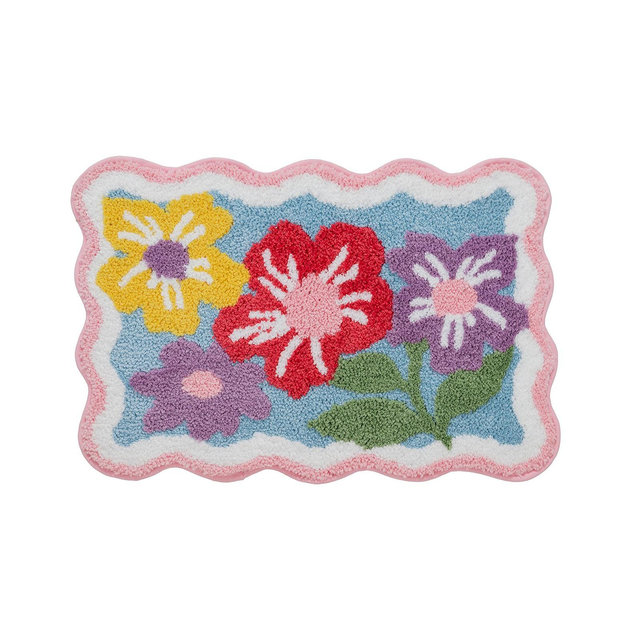 VCNY Home Floral Tufted Bath Rug, 18" x 27"