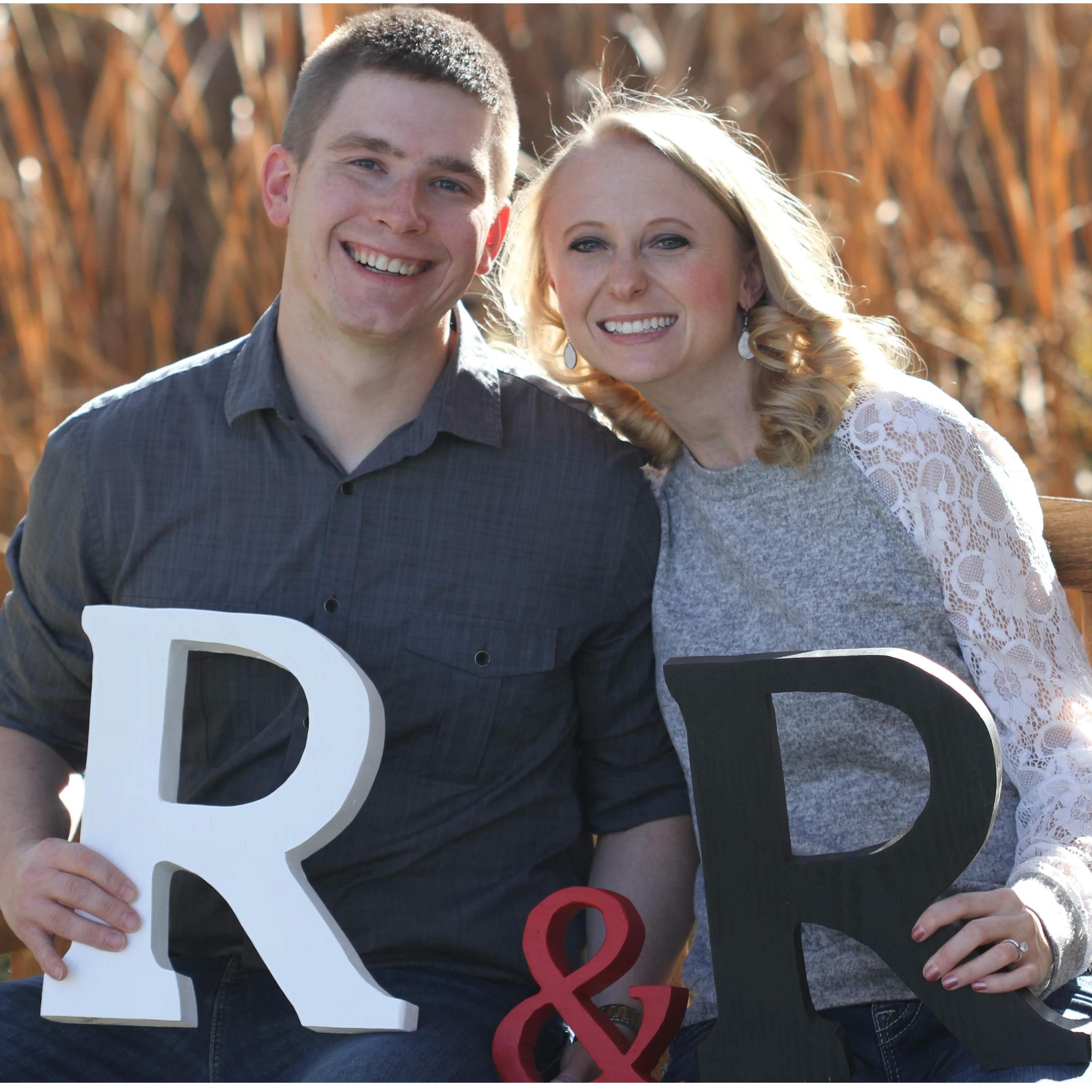 Fun side note....Ryan actually made the "R"s and "&" in this picture!!