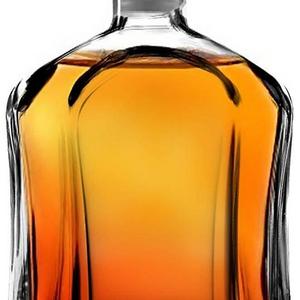 Paksh Novelty Capitol Glass Decanter with Airtight Geometric Stopper - Whiskey Decanter for Wine, Bourbon, Brandy, Liquor, Juice, Water, & Mouthwash | 23.75 oz