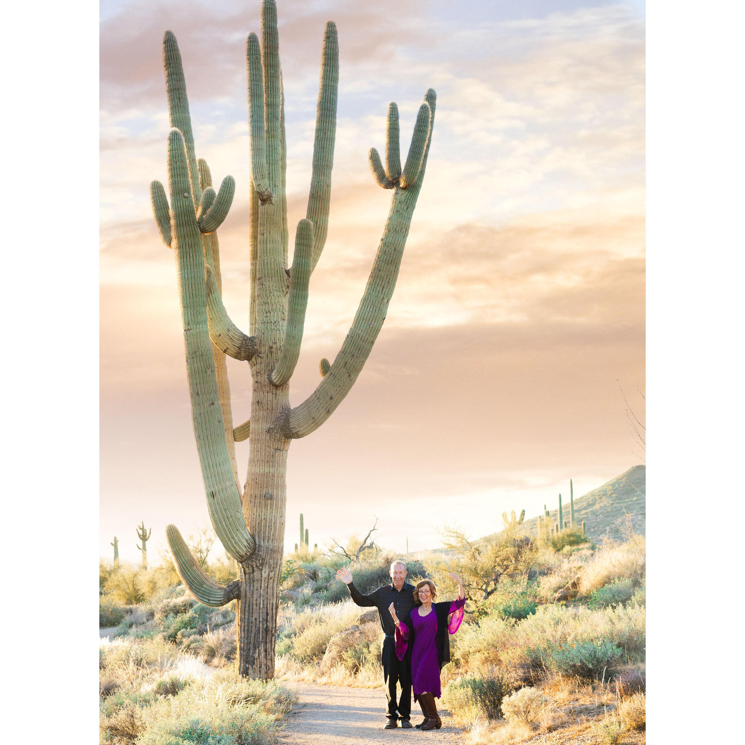 We love the saguaro of the Sonoran Desert. This one about 400 years old.