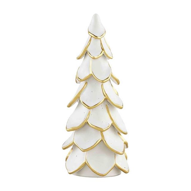 Mud Pie Gold Cermaic Tree, 10" x 4 1/2", Large