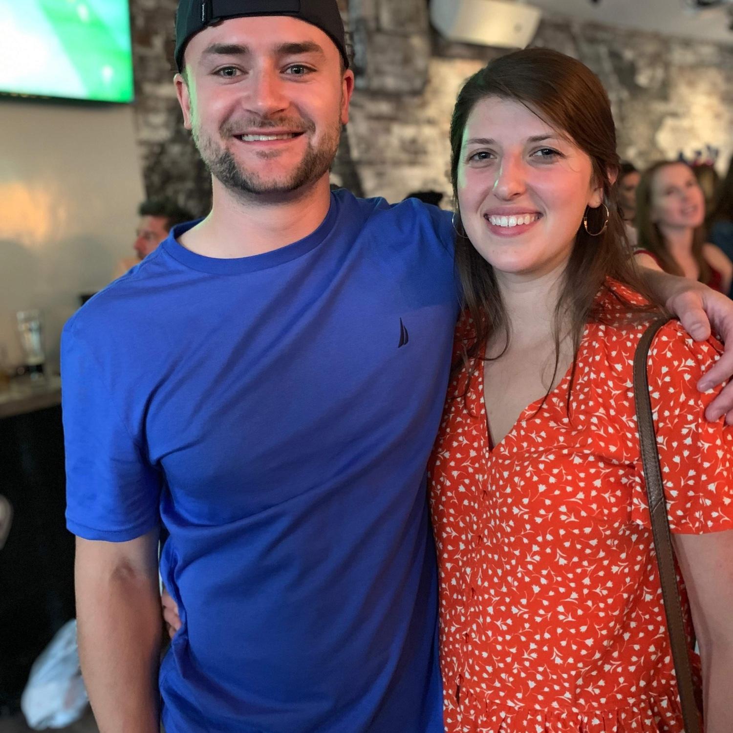 The photo used for the hard launch on social media featuring one of Ali’s favorite shirts that no longer fits