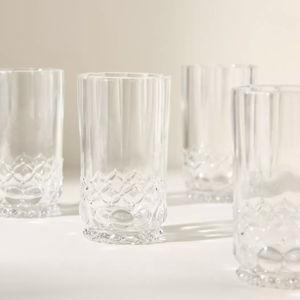 Savannah Glass Tumblers, Set of 4