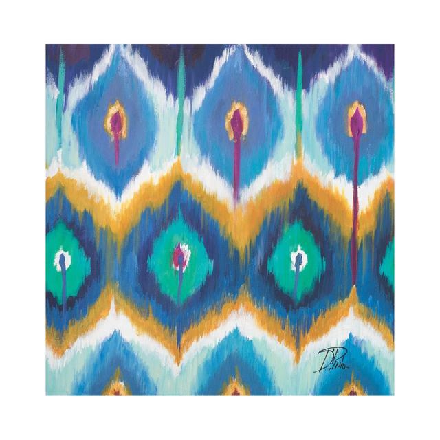 Thirstystone Peacock Ikat 4 Piece Occasions Coaster Set