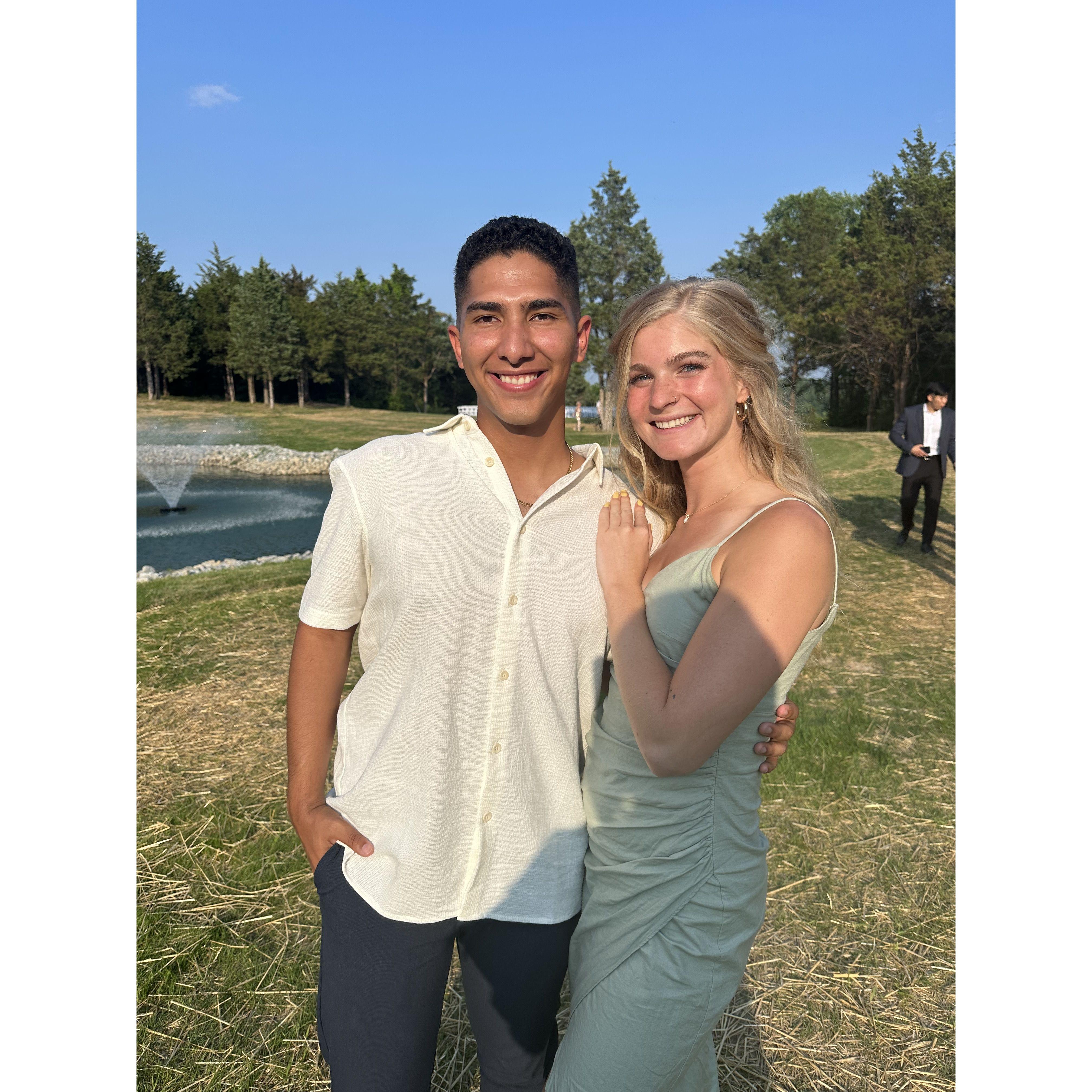 Our first wedding together!