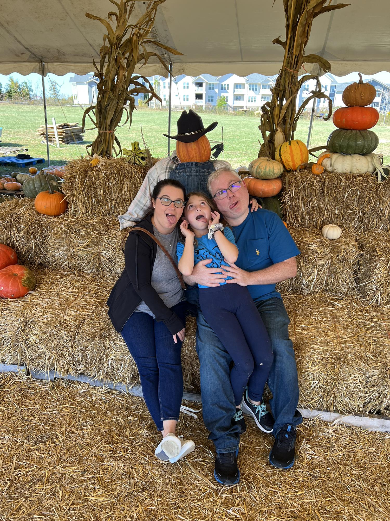 Snagging a few pumpkins to get in the holiday spirit!