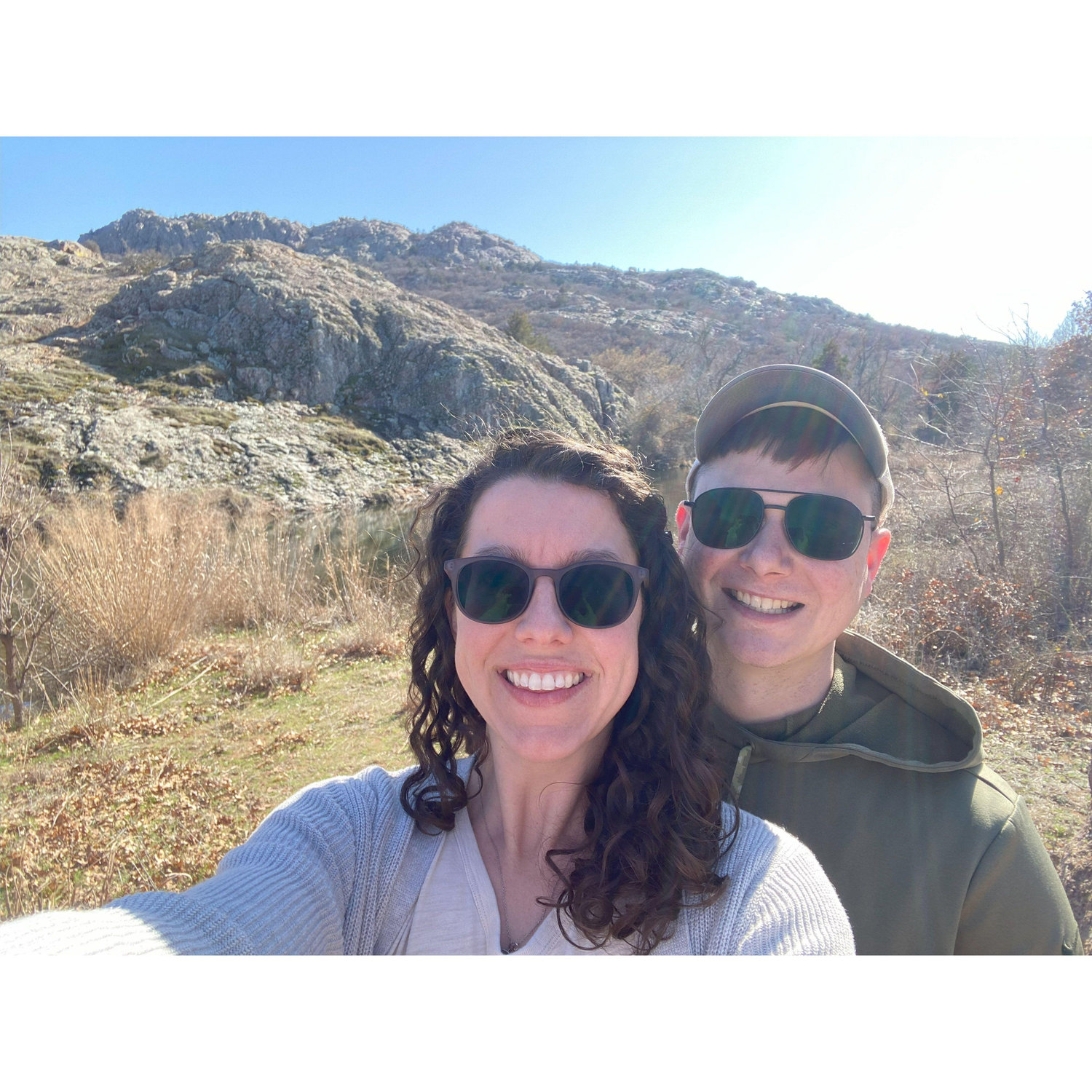Wichita Mts -  Zachary showing Carly the beauty around where we'll be living