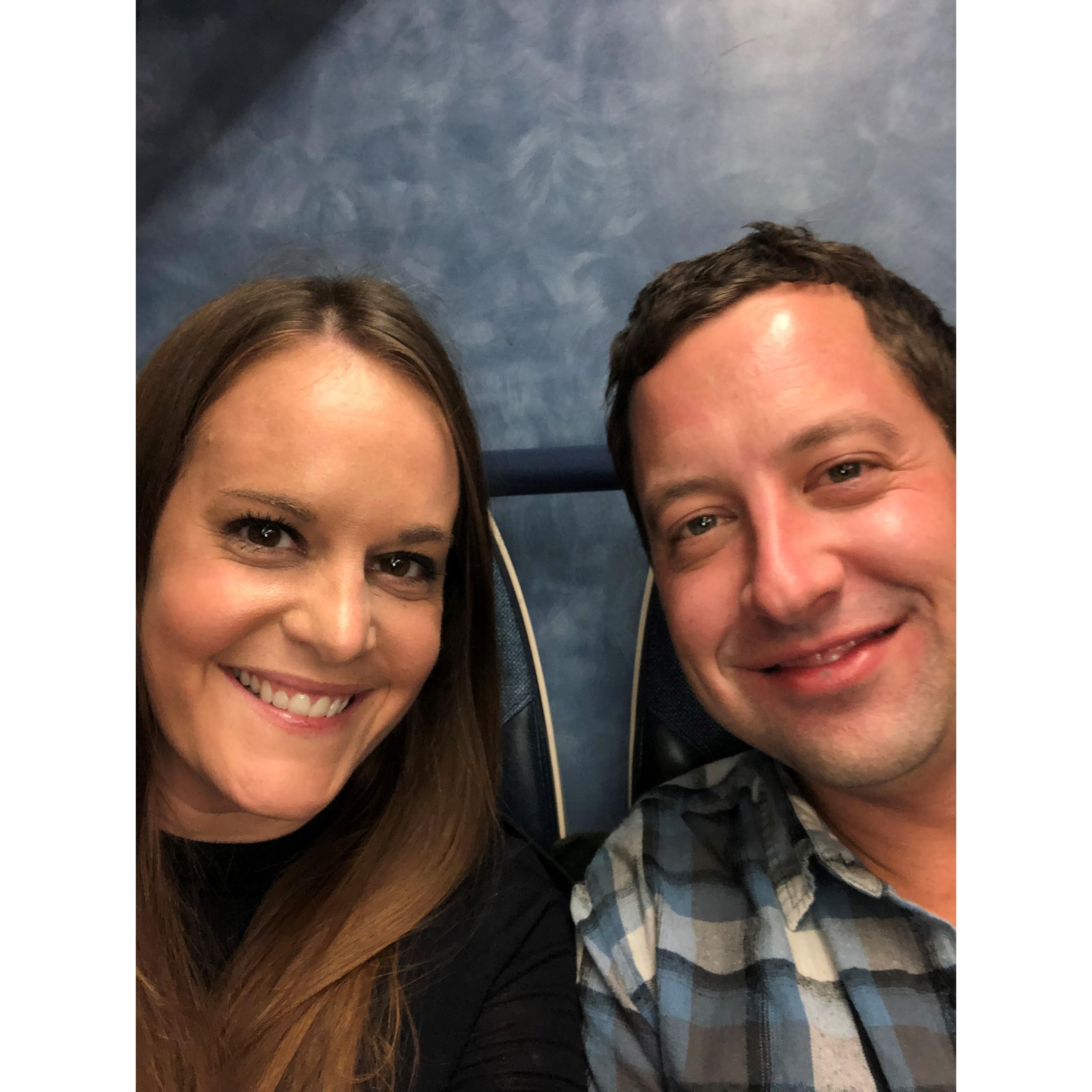 Taking the train into NYC