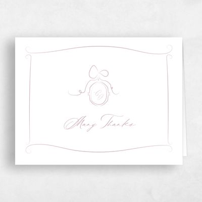 Dusty Rose, Pink Wedding Thank You - Lucille Landscape