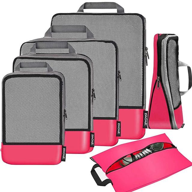 Bagail 4 Set/6 Set Compression Packing Cubes Travel Expandable Packing Organizers