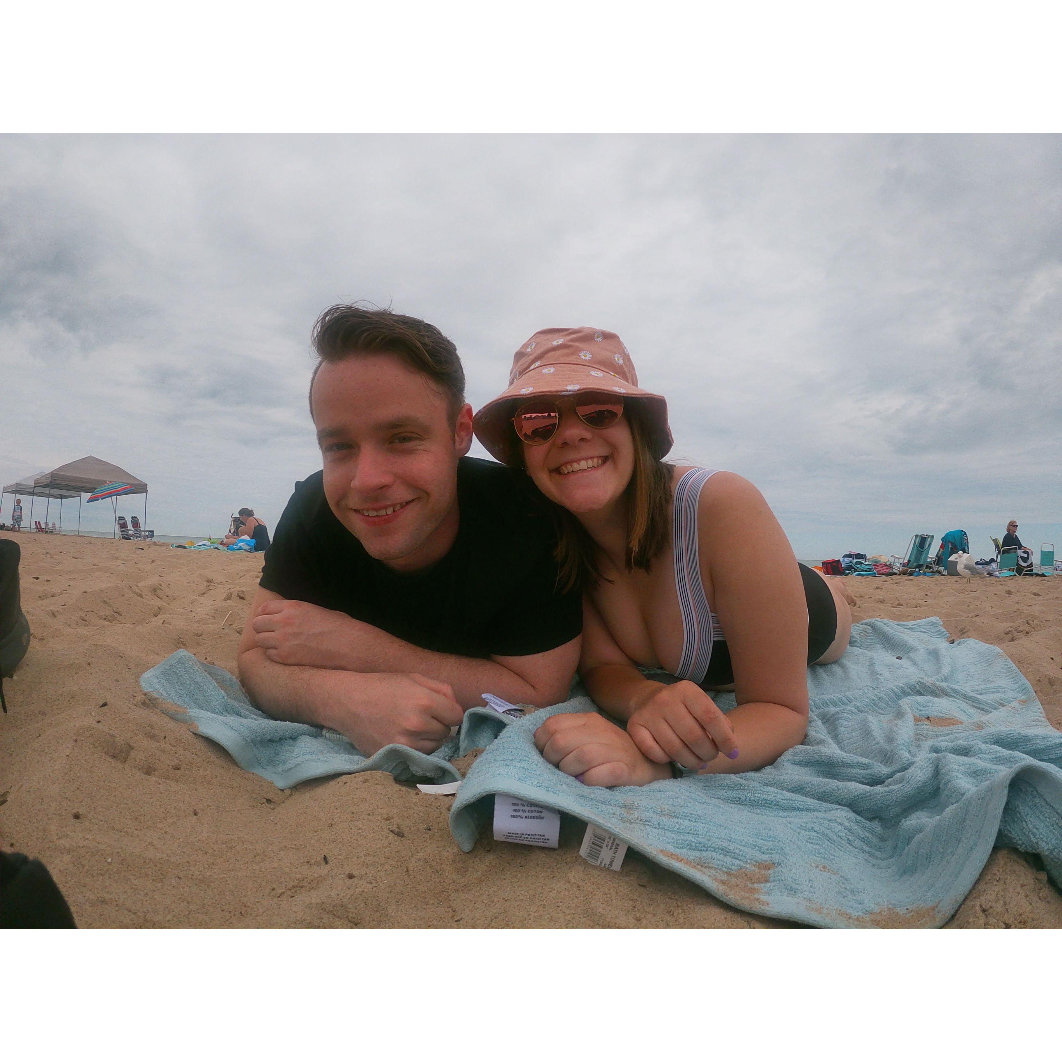 June 2020: Escaping the hospital, Covid, & law school for a beach trip to South Haven