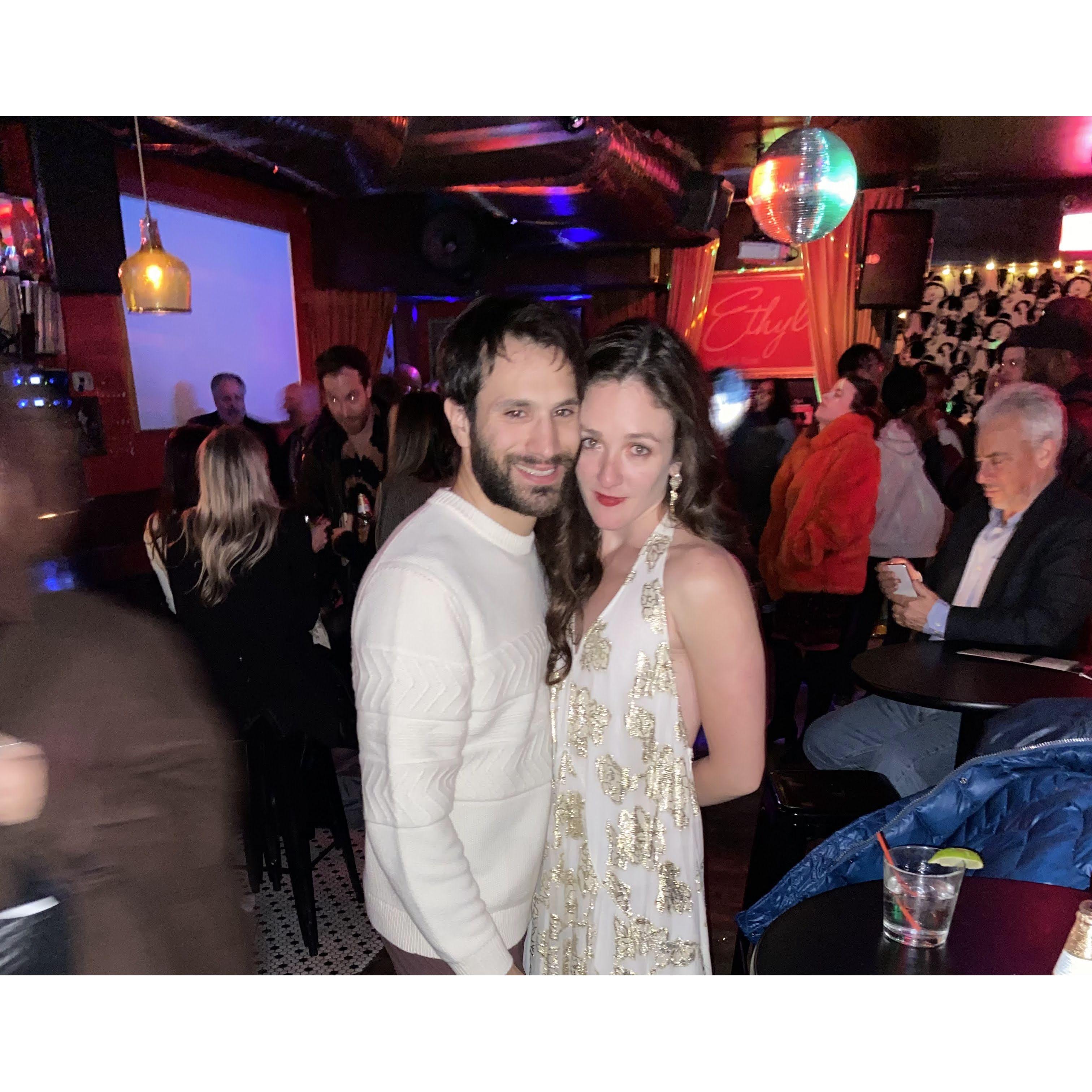 Sometimes, rarely, we went to real bars together