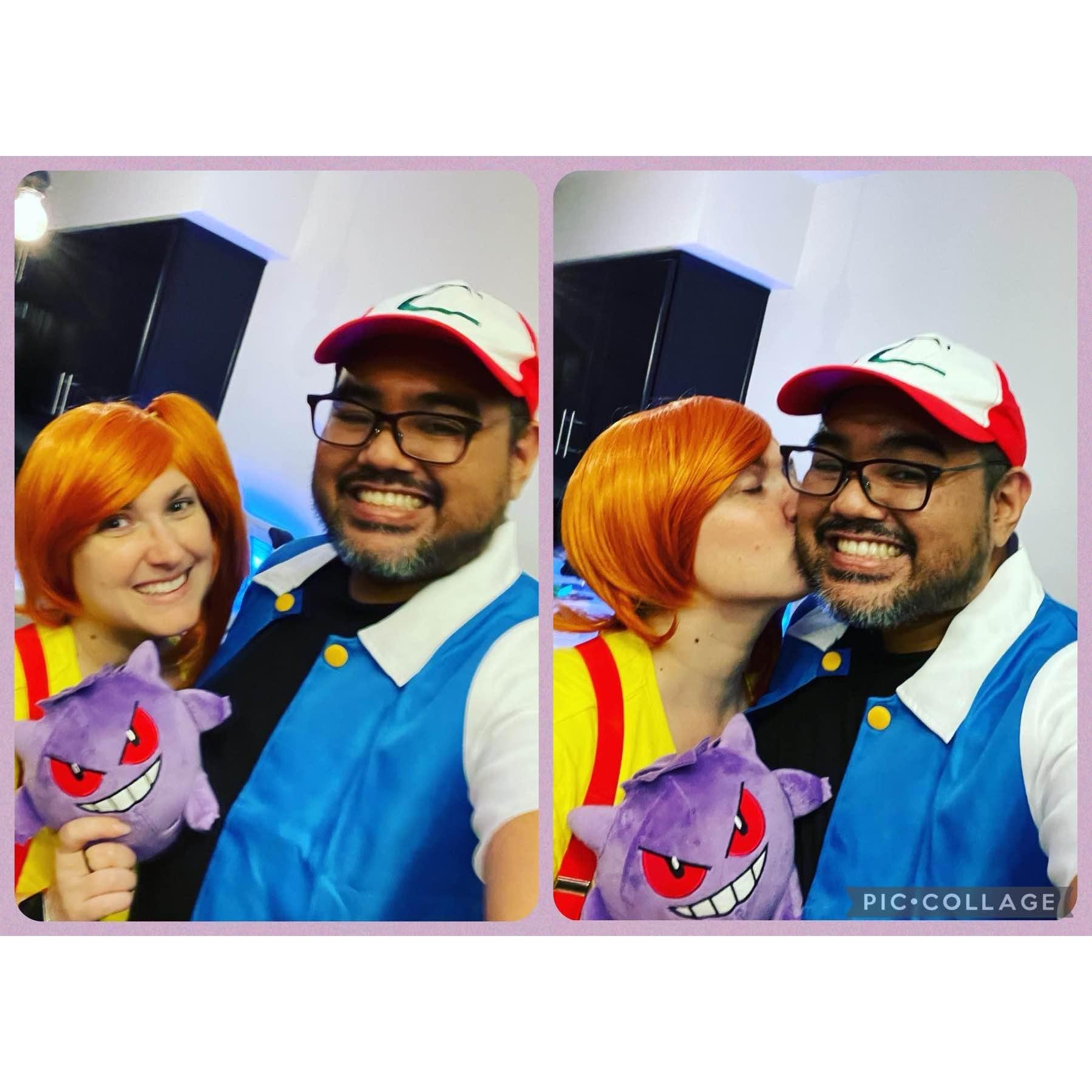 Halloween 2022, the year we decided nerdy couple's costumes would be our thing. This year's feature: Ash and Misty from Pokémon!