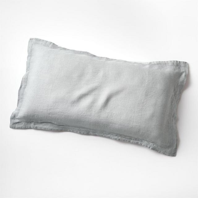 Pewter Grey Natural Hemp King Sham