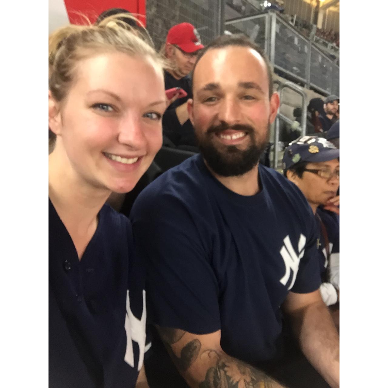 Ryan's first Yankee Red Sox game!!
