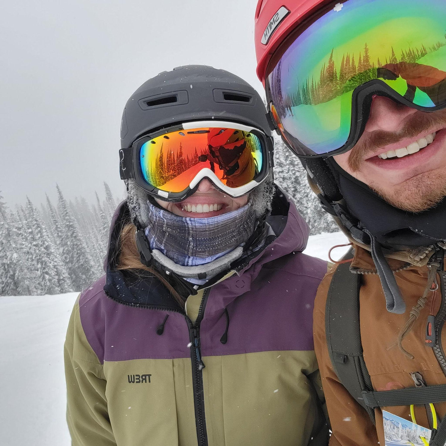 One of our many ski adventures.