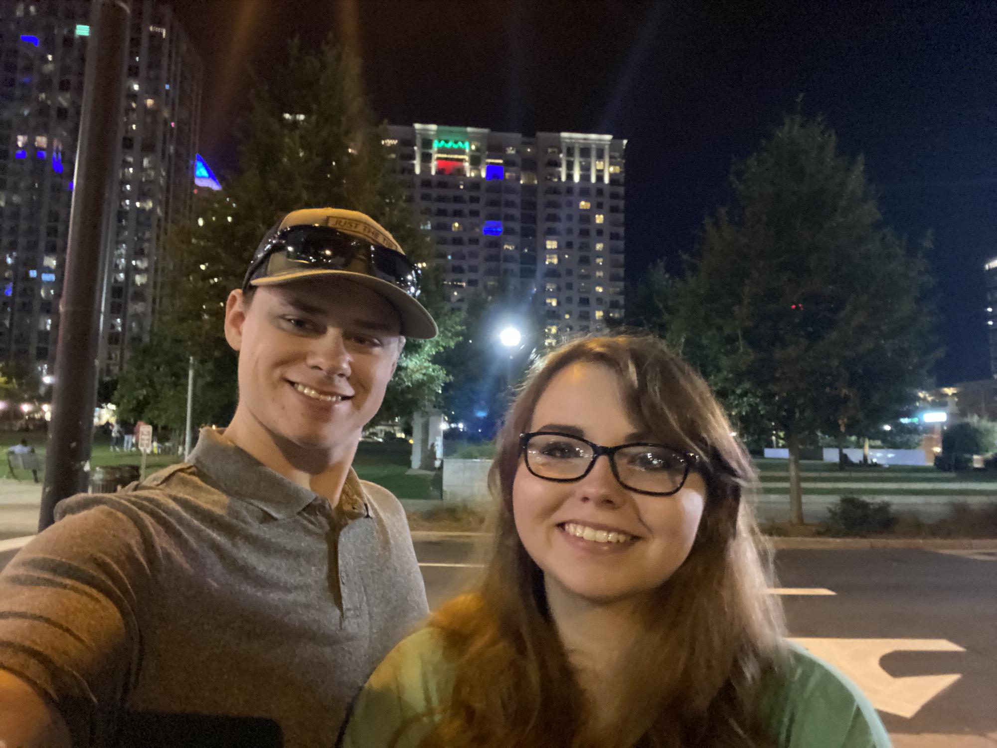 In downtown Charlotte, NC.