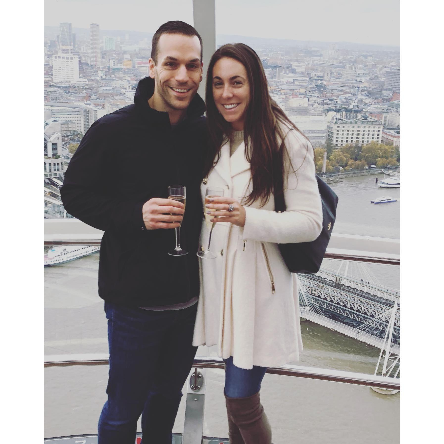 Seeing all of London in the London Eye.