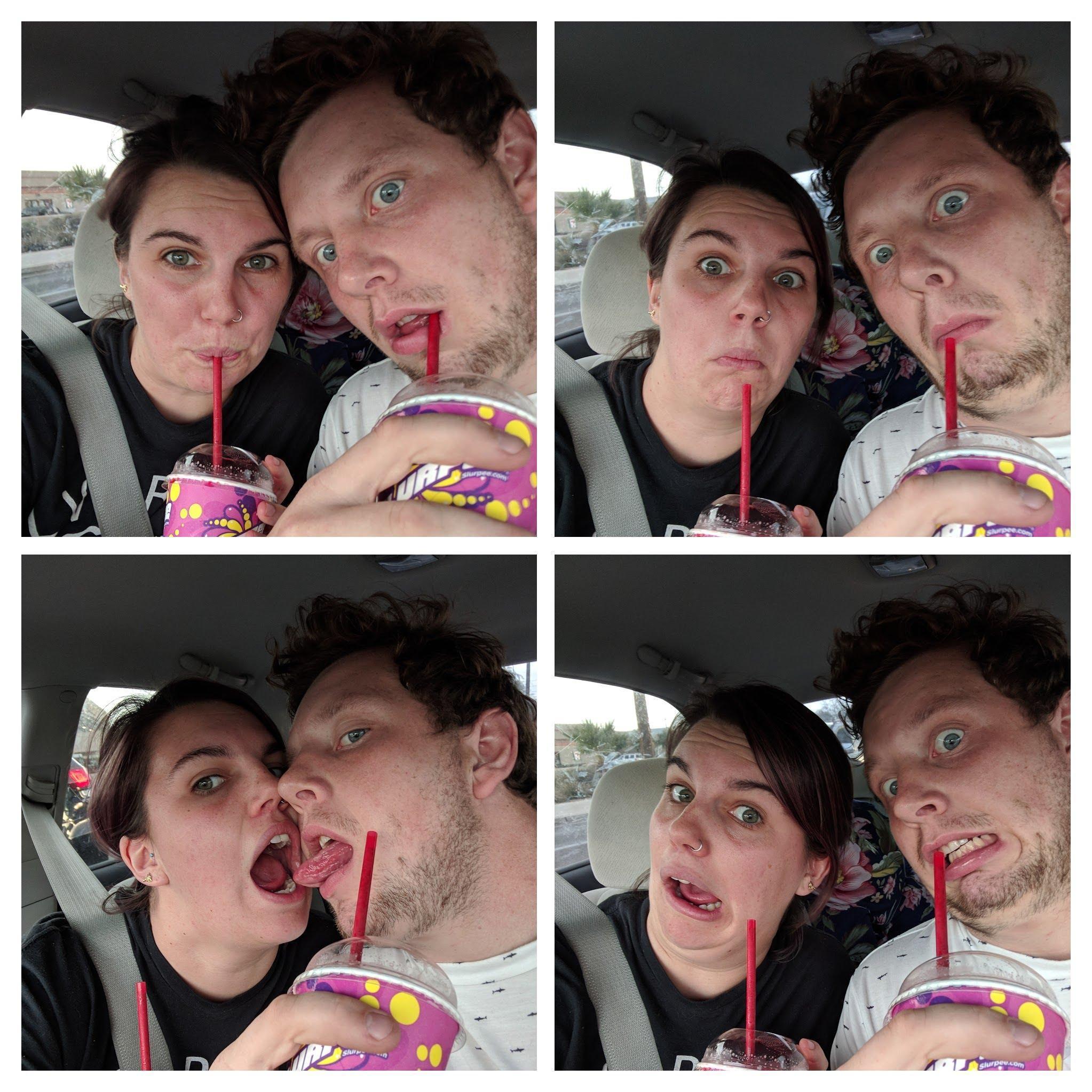 Our first Slurpee day!