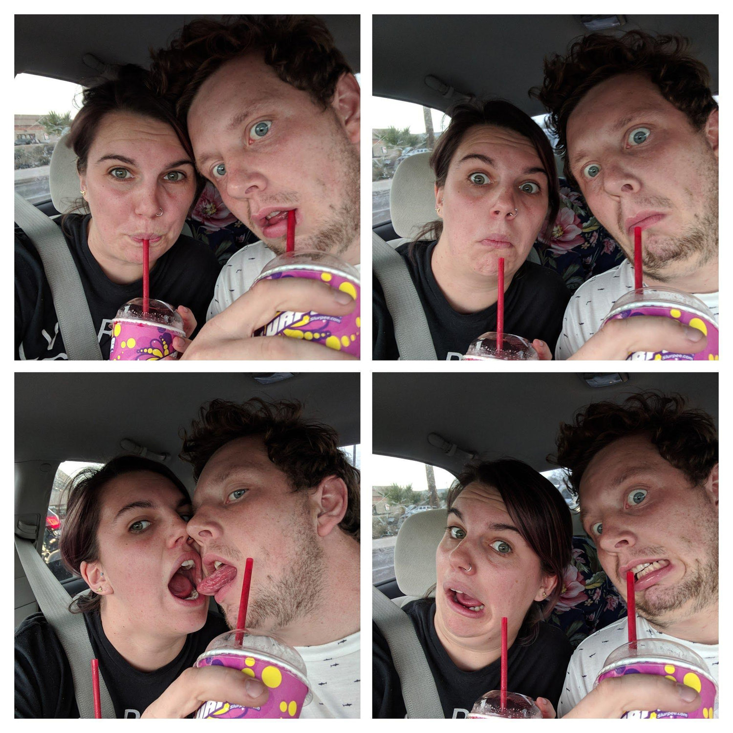 Our first Slurpee day!