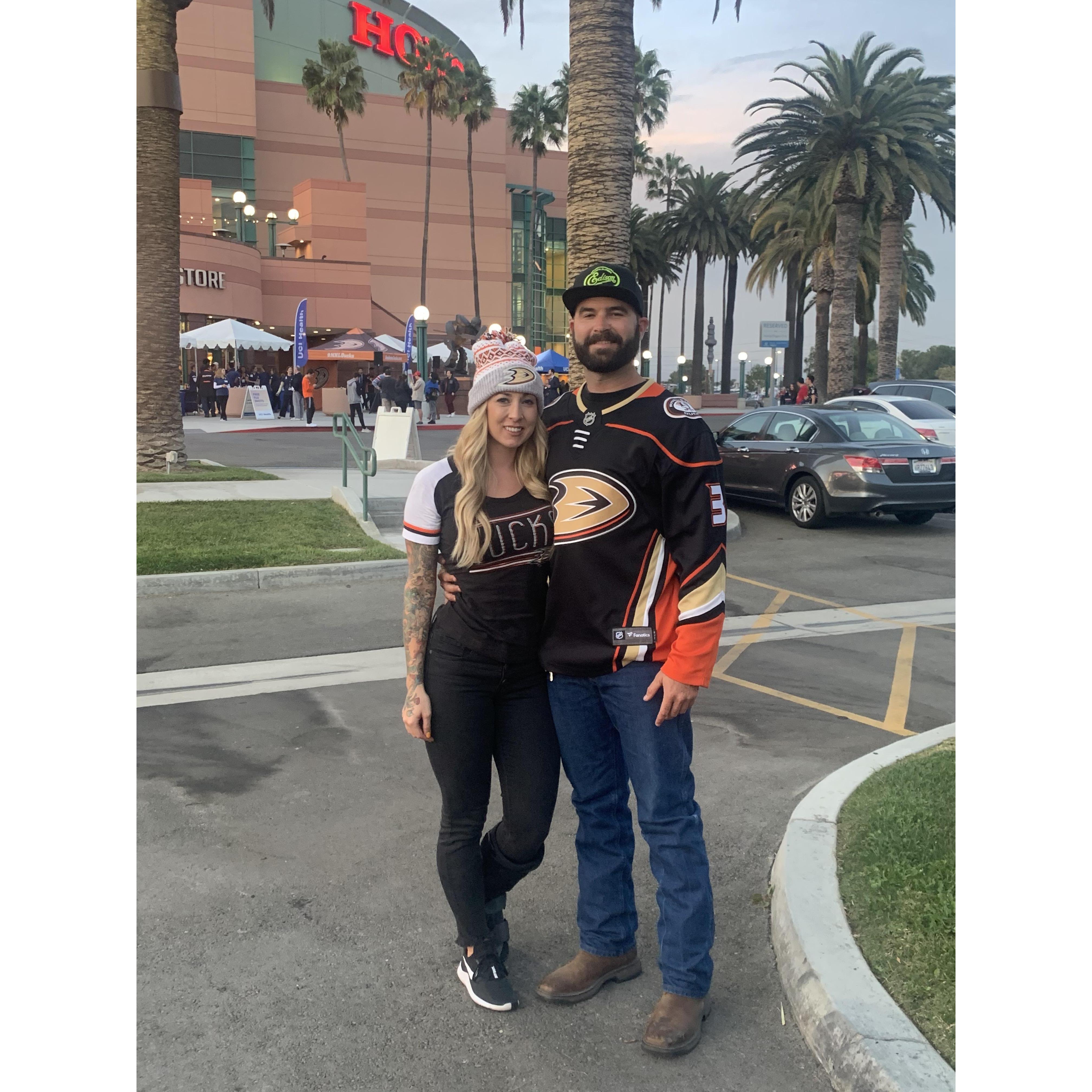One of the many things we share a love for is sports and going to games has been a FAV date night!