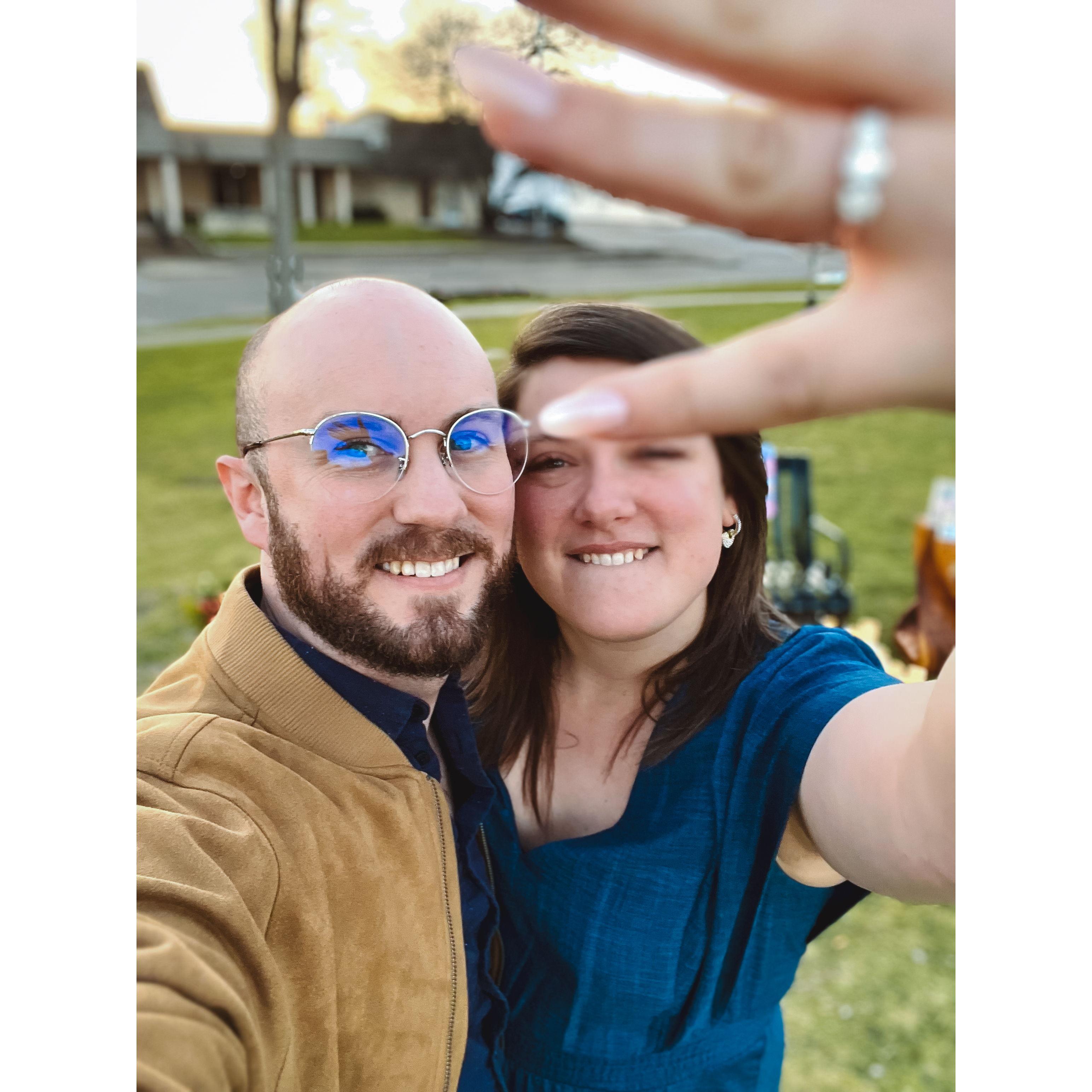 Right after she said yes!!