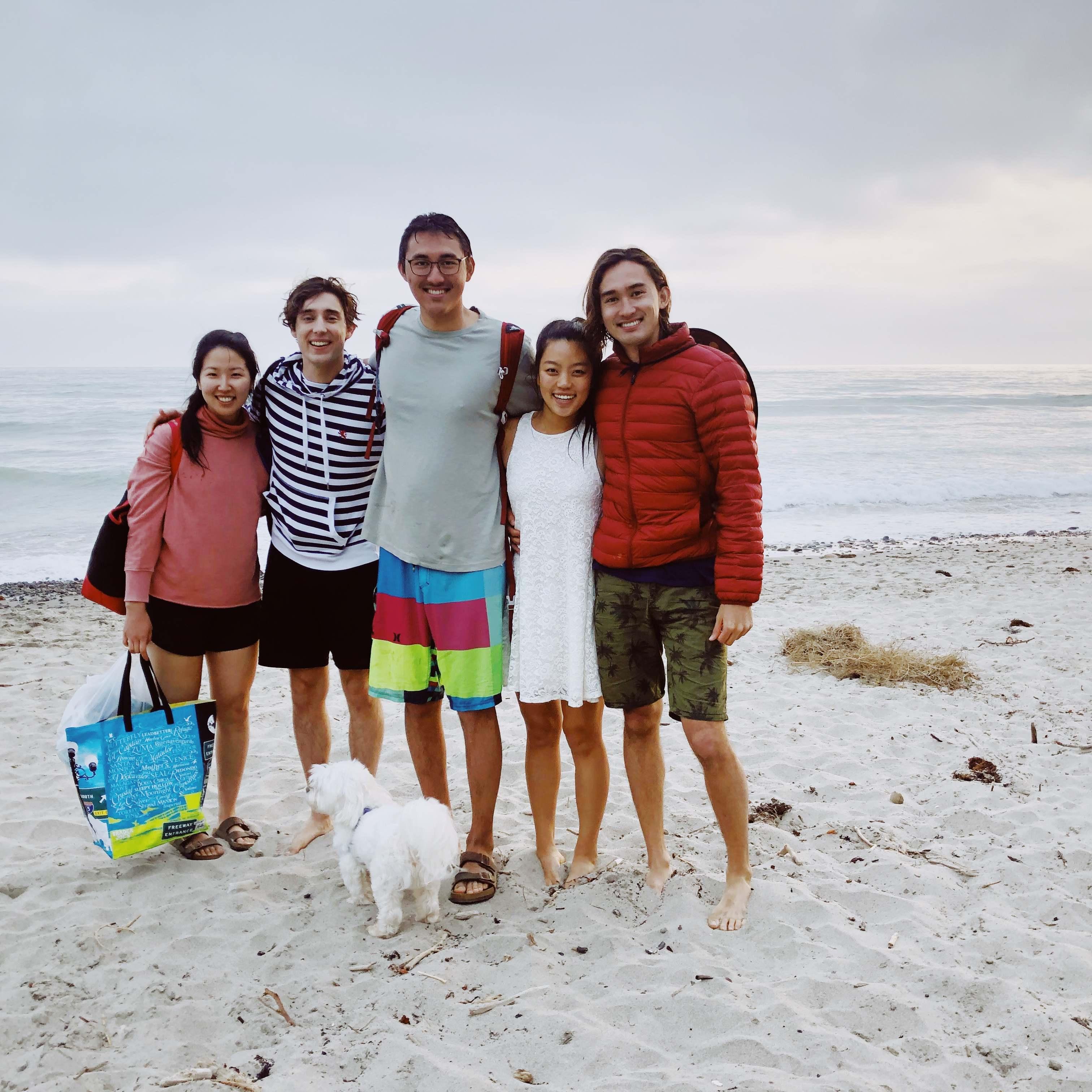 Fun beach day w/ surfing, falafels, and friends