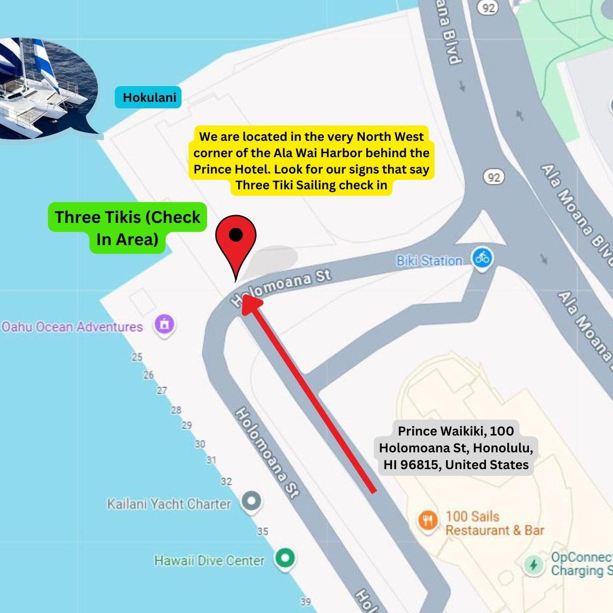 Dock Location for Boarding the Boat