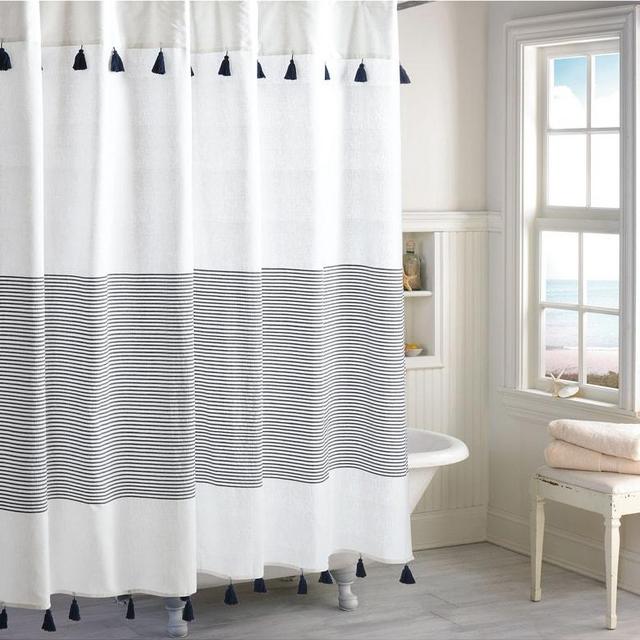 Panama Stripe Shower Curtain