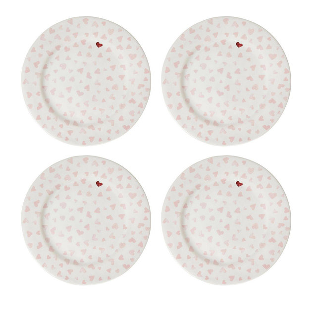 Juliska Love You More Dessert/Salad Plate, Set of 4