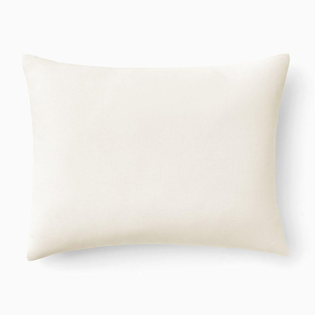 European Flax Linen Standard Sham, Alabaster