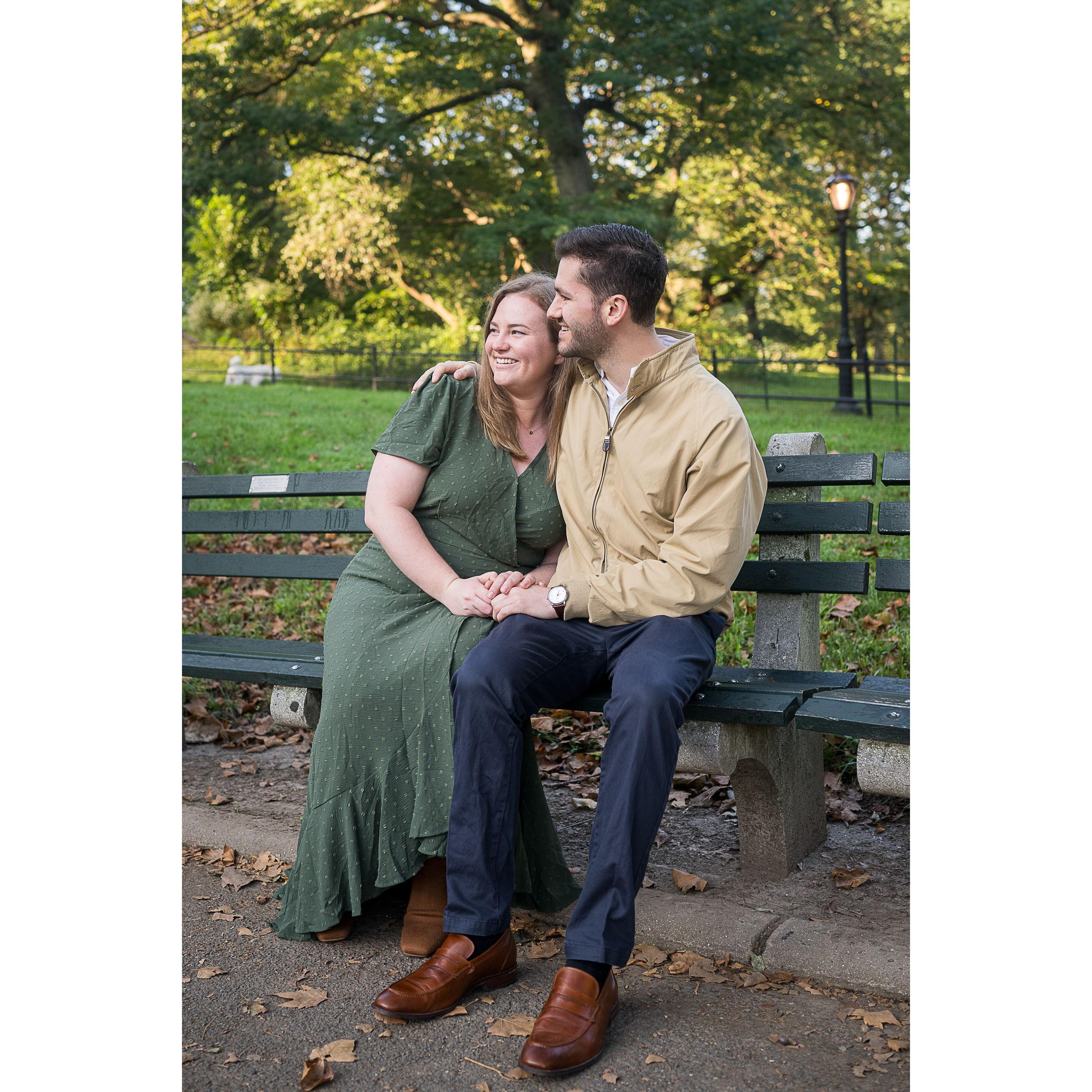 One of our favorite spots in Central Park — the first place Hailey knew Tim very well might be the one.