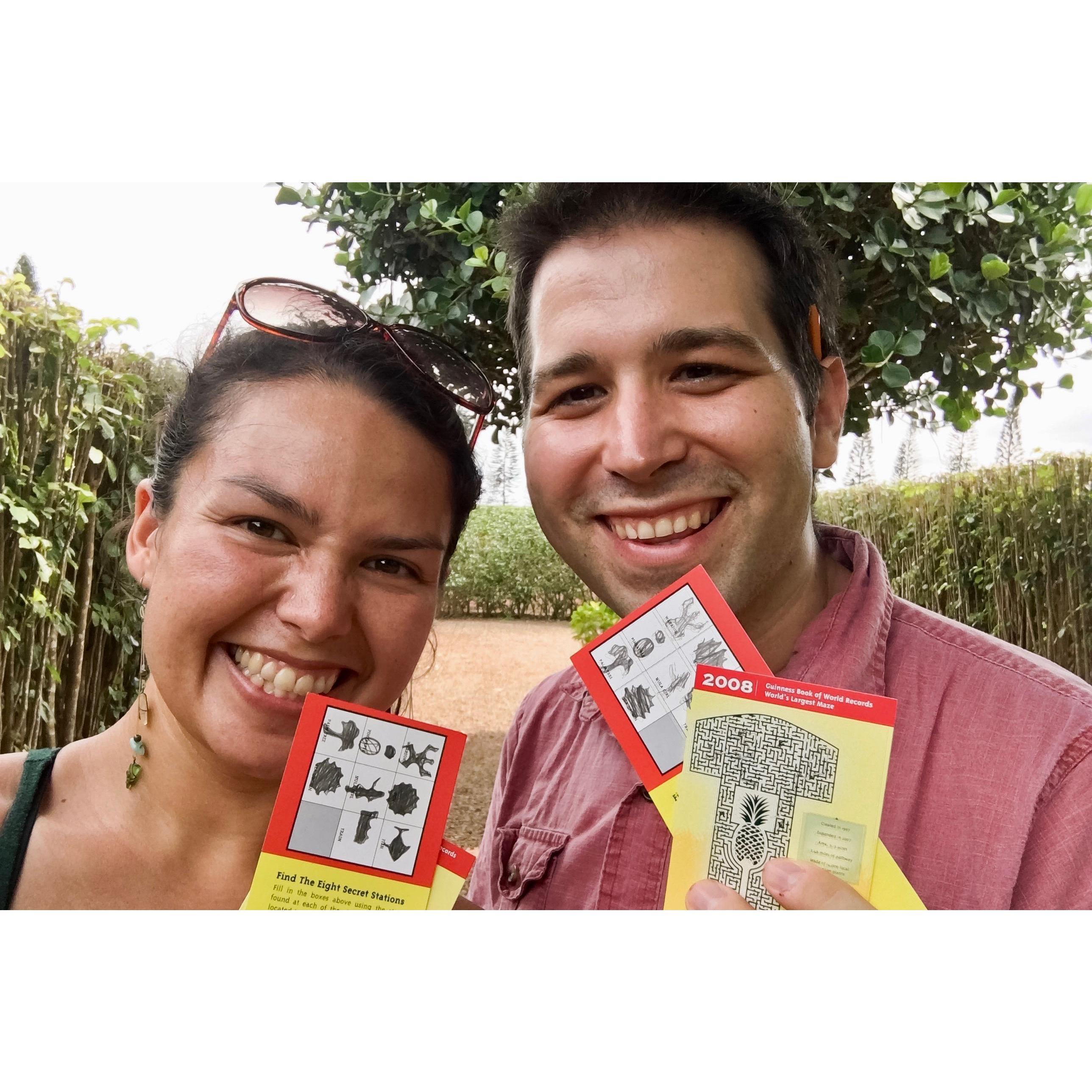 A sweaty, but fun afternoon at Dole Plantation