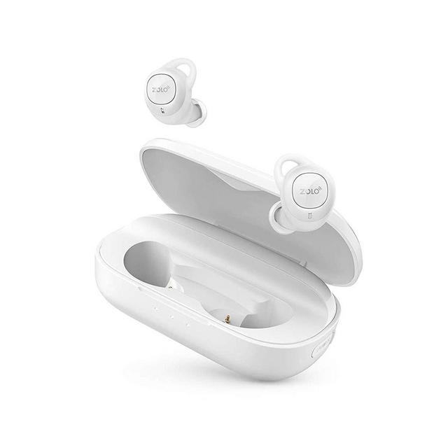 Zolo Liberty+ Total-Wireless Earphones, Bluetooth Earbuds with Graphene Driver Technology and 48 Hours Battery Life, Sweatproof Total-Wireless Earbuds with Smart AI and Toggle Sound Isolation