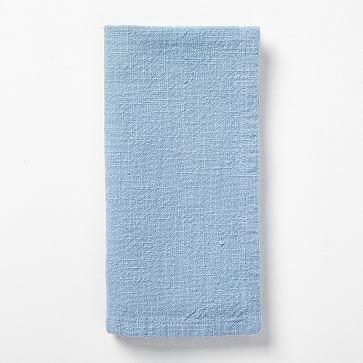 Mineral Blue Textured Cotton Napkins (Set of 4)