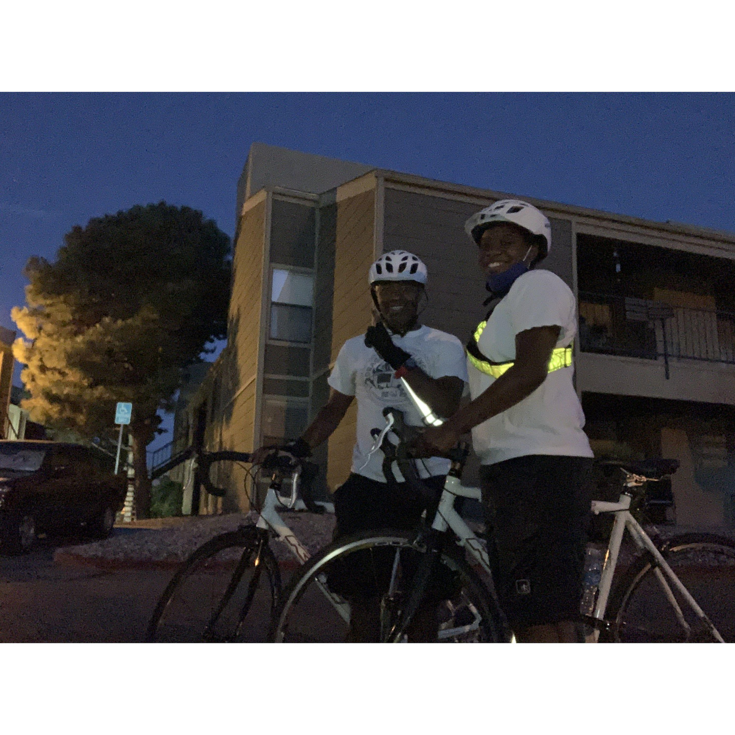 An early morning bike ride! TeShayla really likes biking.