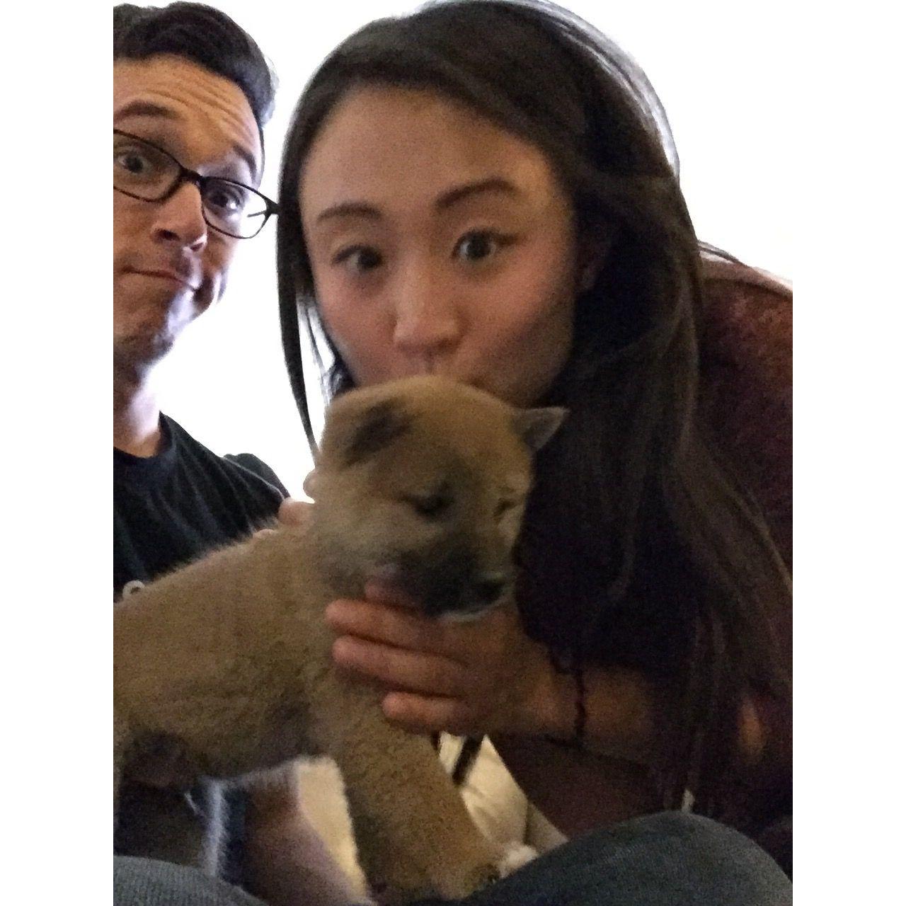 The first day we met baby Kitsu 😍😭