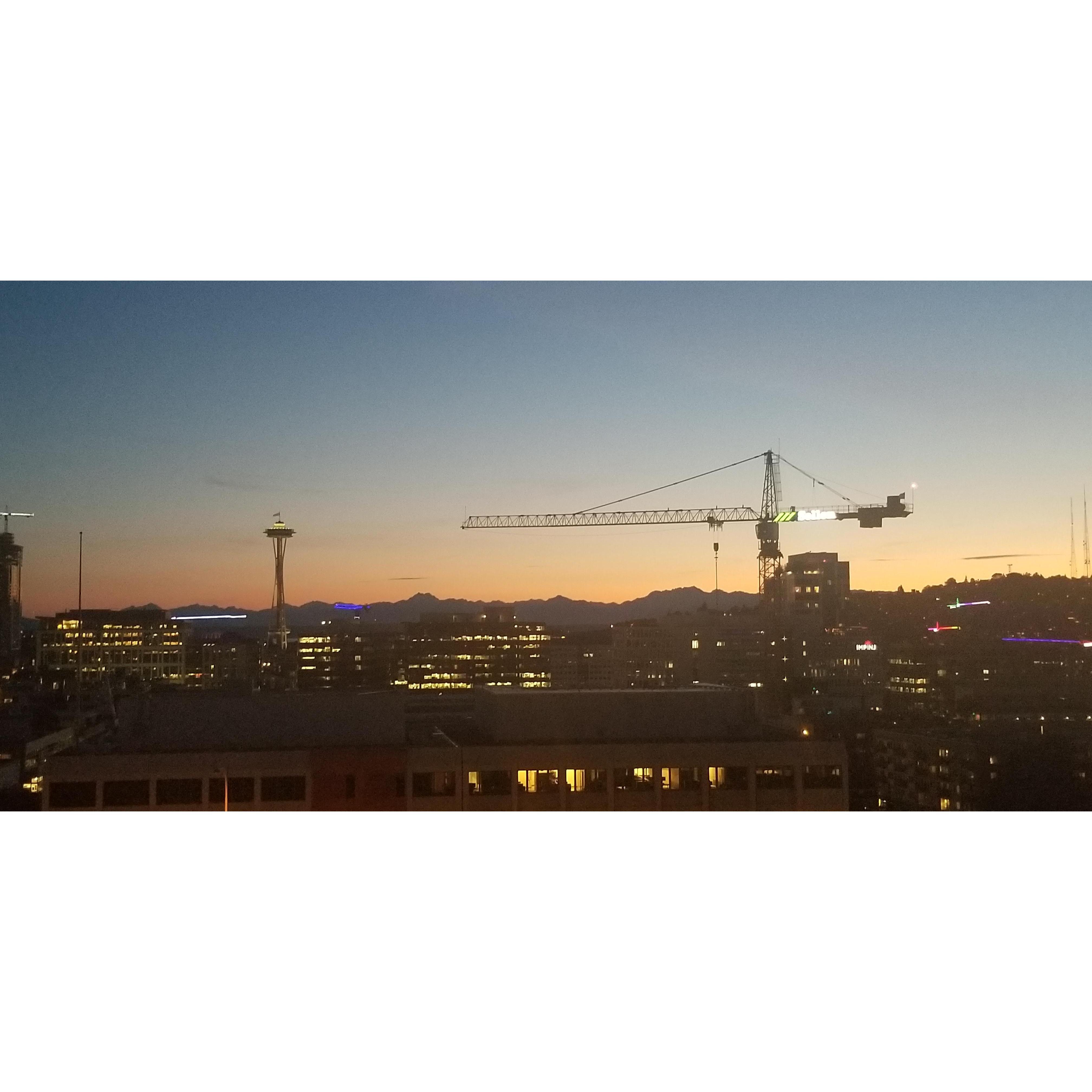 View from temporary Capitol Hill Apartment in Seattle; before we moved into our home.