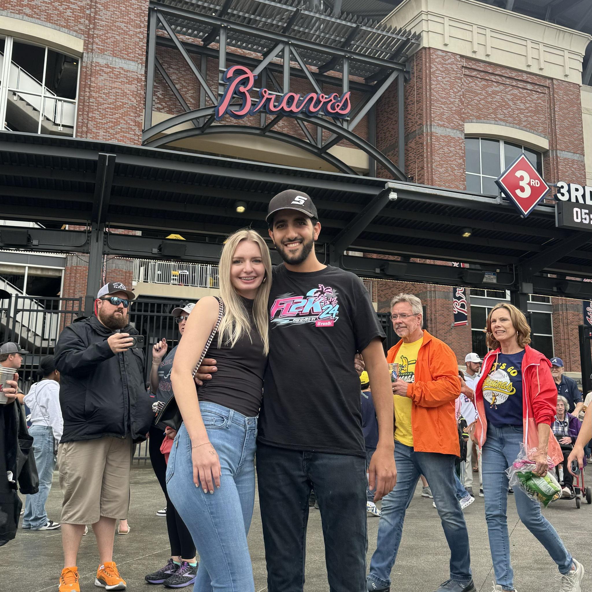our first braves game!
