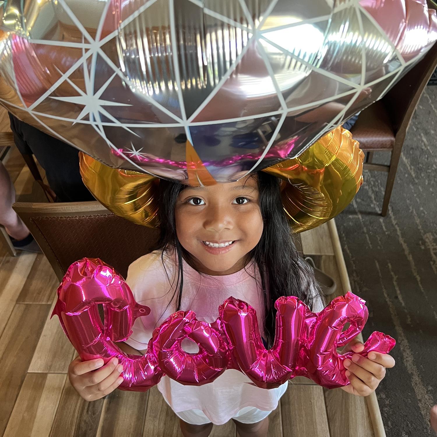 Melia at the post-proposal gathering
