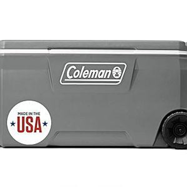 Coleman Classic Series Insulated Portable Wheeled Cooler, Leak-Resistant Outdoor Hard Cooler Keeps Ice up to 5 Days, 100-Quart