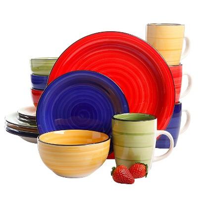 Gibson Select Color Splash 16pc Dinnerware Set