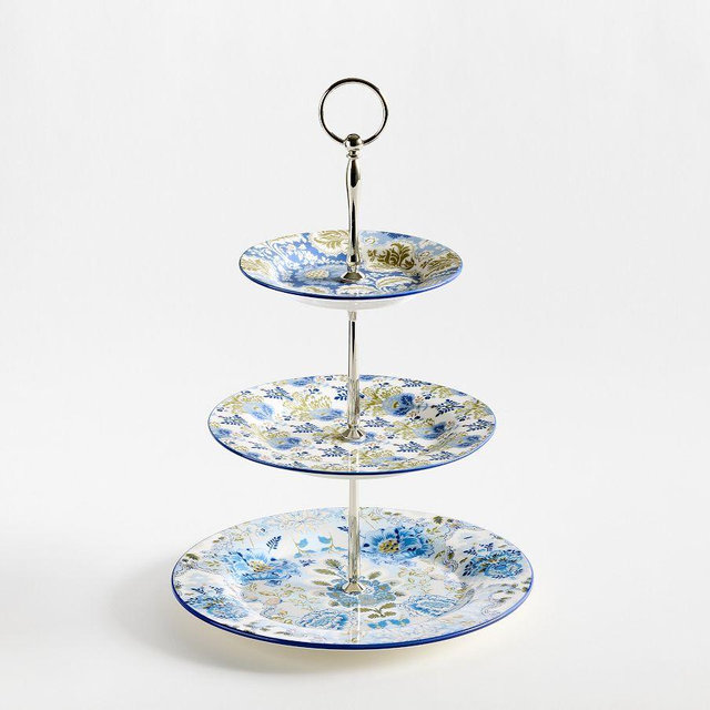 Kravet Jardin Tiered Stand, Azure
